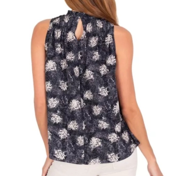 JOIE LIMITED EDITION LADIES SLEEVELESS TOP, BALTIC PRINT, SMALL *NEW msrp $198 - Picture 2 of 4
